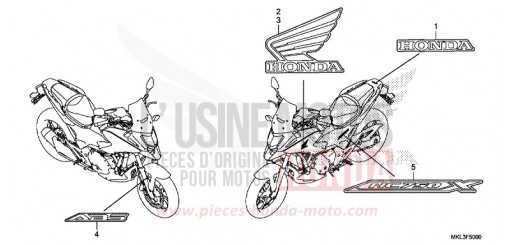 MARQUE/RAYURE NC750XDK de 2019